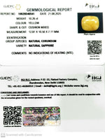 Load image into Gallery viewer, 10.26/CT Natural Yellow Sapphire With Govt Lab Certificate (2331)