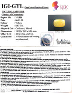 Load image into Gallery viewer, 9.86 Ratti Natural Yellow Sapphire with Govt Lab Certificate-(2331)