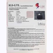 7.00 Ratti Natural Sillimanite Cat's Eye with Govt. Lab certified-(1221)