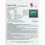 Load image into Gallery viewer, 11.50/CT Natural Emerald Stone with Govt. Lab Certificate (12210)