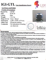 8.12 Ratti Natural Neelam with Govt Lab Certificate-(2331)