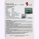 Load image into Gallery viewer, 7.25/CT Natural Emerald Stone with Govt. Lab Certificate (12210)