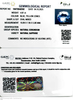 Load image into Gallery viewer, 4.97/CT Natural Blue Sapphire with Govt Lab Certificate (16650)