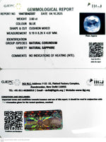 Load image into Gallery viewer, 3.60/CT Natural Blue Sapphire with Govt Lab Certificate (23310)