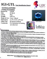 Load image into Gallery viewer, 4.69/CT Natural Neelam with Govt Lab Certificate-BLUSA9V