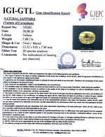 Load image into Gallery viewer, 7.48/CT Yellow sapphire with Govt Lab Certificate-56610