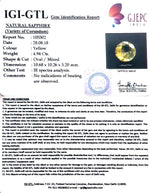 Load image into Gallery viewer, 4.94/CT Yellow Sapphire with Govt Lab Certificate-(YELSA9W)