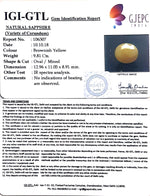 Load image into Gallery viewer, 10.90 Ratti Natural Yellow Sapphire With Govt Lab Certificate-(1221)