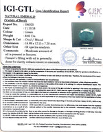 Load image into Gallery viewer, 9.80 Ratti Natural ZAMBIAN Panna Stone With Govt. Lab Certificate (3441)