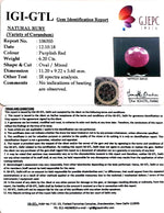 Load image into Gallery viewer, 6.89 Ratti Natural New Burma Ruby with Govt Lab Certificate-(3441)