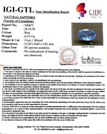 Load image into Gallery viewer, 4.19/CT Natural Blue Sapphire With Govt Lab Certificate-BLUSA9S