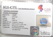 4.64/Carat Natural Blue Sapphire with Govt Lab Certificate-BLUSA9A