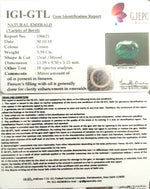 Load image into Gallery viewer, 3.39/CT Natural Zambian Panna Stone With Govt. Lab Certificate (6771)