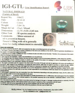 Load image into Gallery viewer, 3.55/CT Natural Emerald Stone With Govt. Lab Certificate (12210)