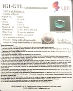 Load image into Gallery viewer, 3.26/CT Natural Panna Stone With Govt. Lab Certificate (12210)
