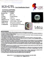 Load image into Gallery viewer, 4.09 Ratti Natural White Sapphire with Govt Lab Certificate - (4551)
