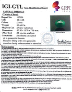 Load image into Gallery viewer, 11.82 Ratti Natural Panna Stone With Govt. Lab Certificate (2331)