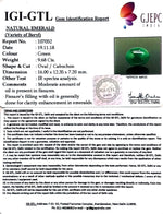 Load image into Gallery viewer, 10.76 Ratti Natural Panna Stone With Govt. Lab Certificate (3441)