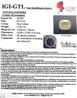 Load image into Gallery viewer, 13.12 Ratti Natural Yellow Sapphire with Govt Lab Certificate-(4551)