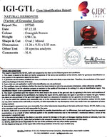 Load image into Gallery viewer, 5.51 Ratti Natural Hessonite with Govt. Lab Certificate-(1221)