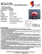 Load image into Gallery viewer, 9.90 Ratti Natural Indian Ruby With Govt. Lab Certificate-(1221)