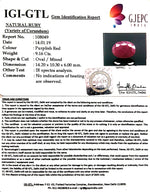 Load image into Gallery viewer, 10.18 Ratti Natural Neo Burma Ruby with Govt Lab Certificate-(3441)