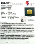 Load image into Gallery viewer, 12.87 Ratti Natural Yellow Sapphire with Govt Lab Certificate-(1221)