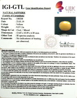 Load image into Gallery viewer, 10.63 Ratti Natural Yellow Sapphire with Govt Lab Certificate-(1221)