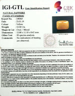 Load image into Gallery viewer, 17.22 Ratti Natural Yellow Sapphire with Govt Lab Certificate-(1221)