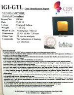 Load image into Gallery viewer, 13.09 Ratti Natural Yellow Sapphire with Govt Lab Certificate-(1221)