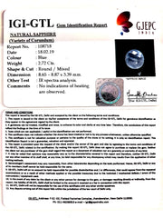 3.02 Ratti Natural Blue Sapphire With Govt Lab Certified-(4551)