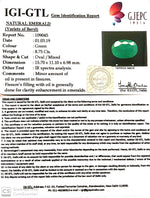 Load image into Gallery viewer, 9.72 Ratti Natural Panna Stone With Govt. Lab Certificate (3441)