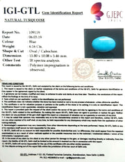 6.84 Ratti turquoise With Govt. Lab Certificate-(610)