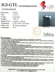 8.44 Ratti Natural Iolite With Govt. Lab Certificate-(610)