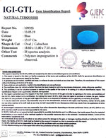 Load image into Gallery viewer, 14.63 Ratti Turquoise With Govt. Lab Certificate-(610)