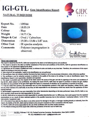 16.34 Ratti Turquoise With Govt. Lab Certificate-(610)
