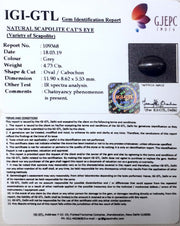 5.25 Ratti Natural Scapolite Cat's Eye with Govt. Lab Certified-(1221)