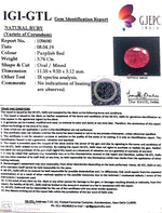 Load image into Gallery viewer, 3.76/CT Natural Mozambique Ruby with Govt. Lab Certificate-RUBY9V