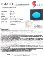 Load image into Gallery viewer, 10.38 Ratti Turquoise With Govt. Lab Certificate-(610)