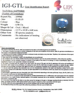 Load image into Gallery viewer, 7.76 Ratti Natural Blue Sapphire with Govt Lab Certificate-(2331)