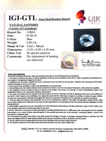 Load image into Gallery viewer, 5.95/CT Natural Blue Sapphire with Govt Lab Certificate-BLUSA9V