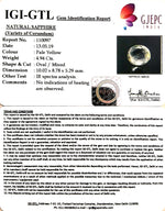 Load image into Gallery viewer, 4.94/CT Natural Yellow Sapphire With Govt Lab Certificate-45510
