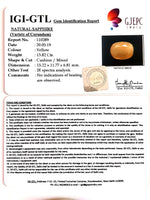 Load image into Gallery viewer, 15.36 Ratti Natural Yellow Sapphire With Govt Lab Certificate-(4551)