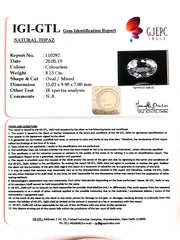 9.03 Ratti Natural White Topaz with Govt Lab Certificate - (1665)