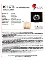Load image into Gallery viewer, 8.51 Ratti Natural White Topaz with Govt Lab Certificate - (1665)