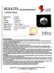 10.39 Ratti Natural White Topaz with Govt Lab Certificate - (1665)