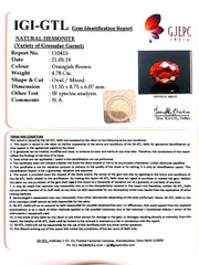 5.31 Ratti Natural Hessonite with Govt. Lab Certificate-(1221)