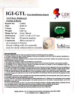 Load image into Gallery viewer, 7.11 Ratti Natural Panna Stone With Govt. Lab Certificate (12210)