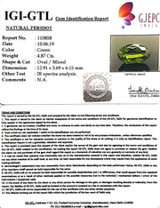 5.41 Ratti Natural Peridot With Govt.Lab Certificate-(4551)
