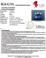Load image into Gallery viewer, 5.10/CT Natural Blue Sapphire with Govt Lab Certificate-BLUSA9A